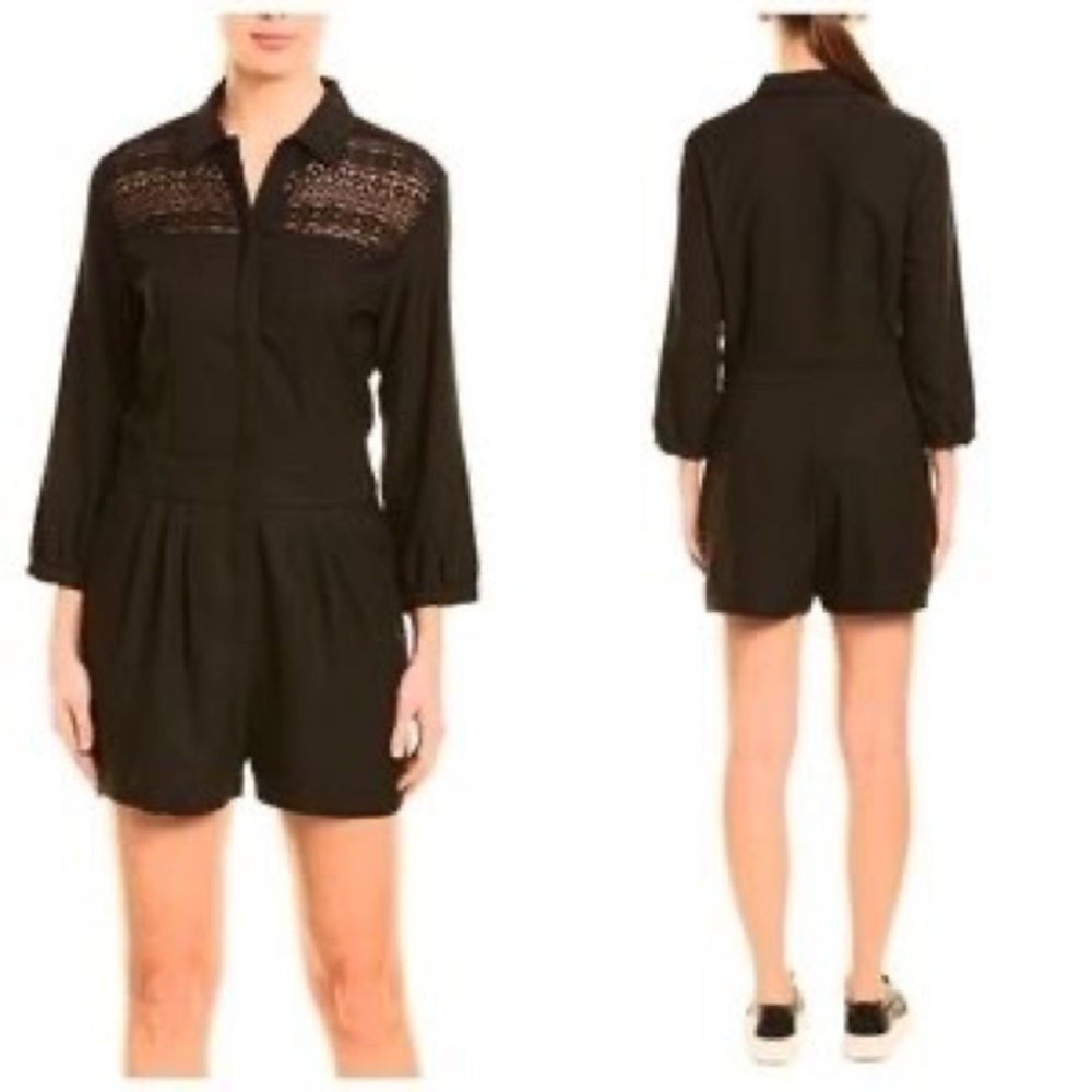 19 Cooper Black Romper NWT